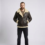 Men's Classic B3 Sheepskin Shearling Bomber Jacket