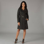 Women's Quilted Belted Car Coat
