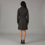 Women's Quilted Belted Car Coat