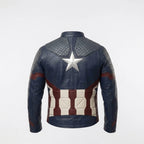 Captain America Civil War Leather Jacket – Men's Motorcycle Style
