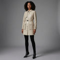 Classic Cream Utility Trench Coat