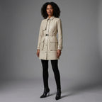 Classic Cream Utility Trench Coat