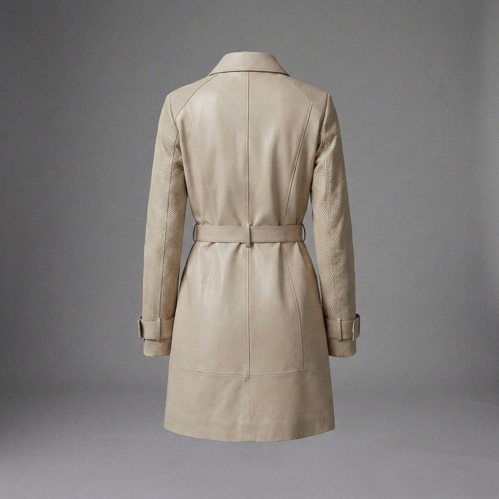 Classic Cream Utility Trench Coat