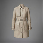 Classic Cream Utility Trench Coat