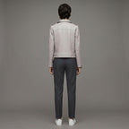 Women's Off-White Moto Leather Jacket