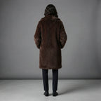 Women's Chocolate Brown Fluffy Fur Coat