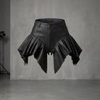 Women's Classic High-Waist Leather Shorts
