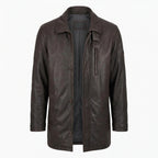 Men's Dark Brown Lambskin Leather Sport Coat