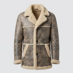 Men's Brown Sheepskin B3 Bomber Coat