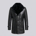 Men's Black Sheepskin Leather Jacket