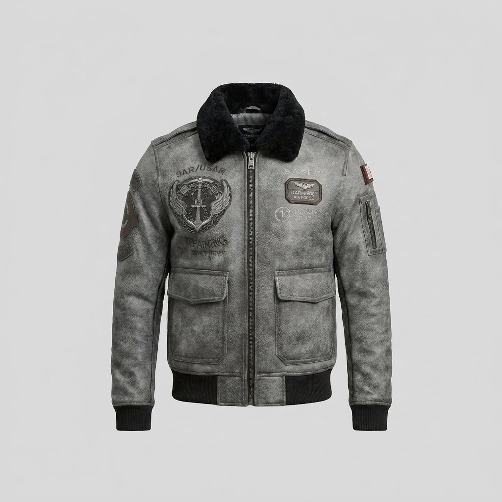 Men's B6 Aviator Sheepskin Shearling Flight Jacket