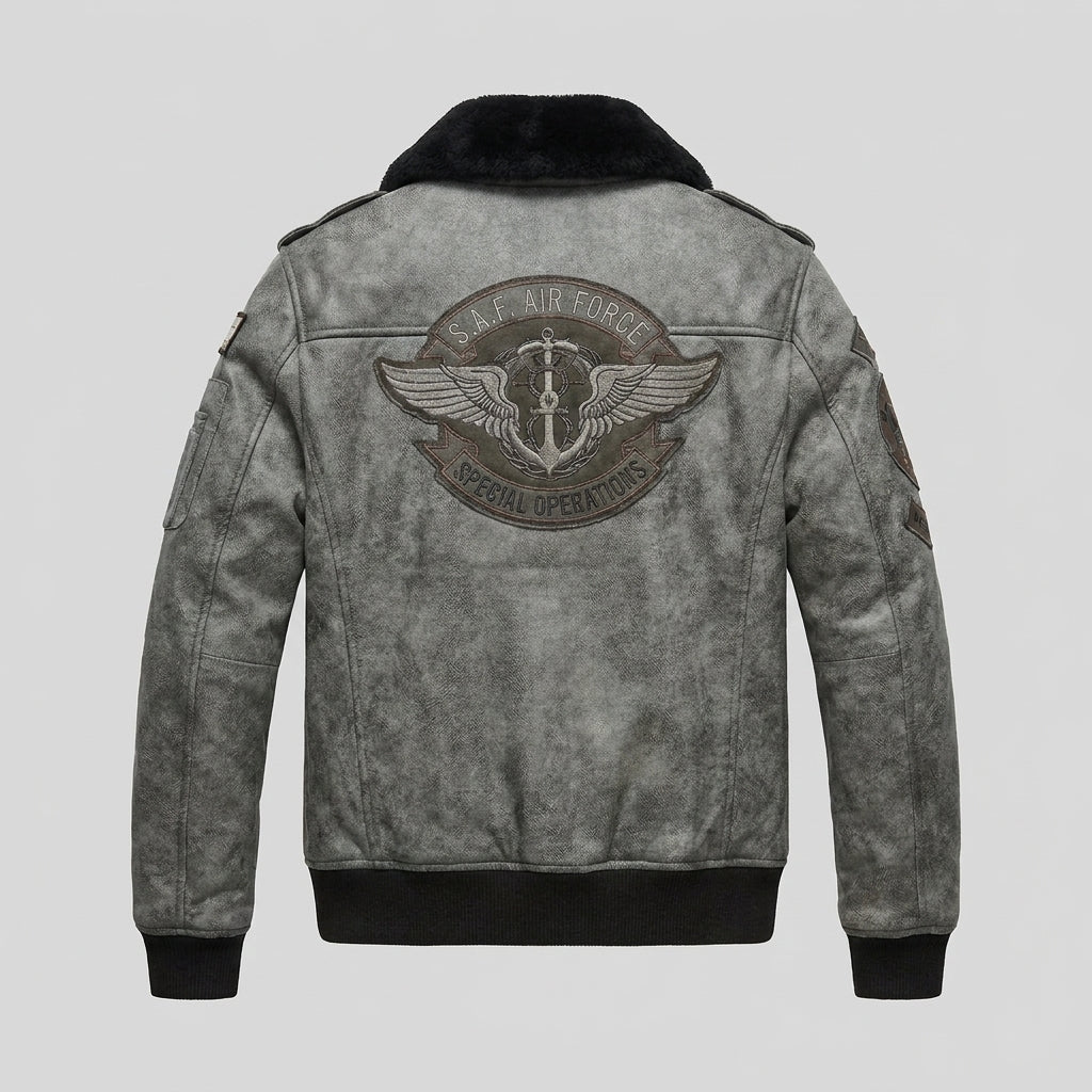 Men's B6 Aviator Sheepskin Shearling Flight Jacket
