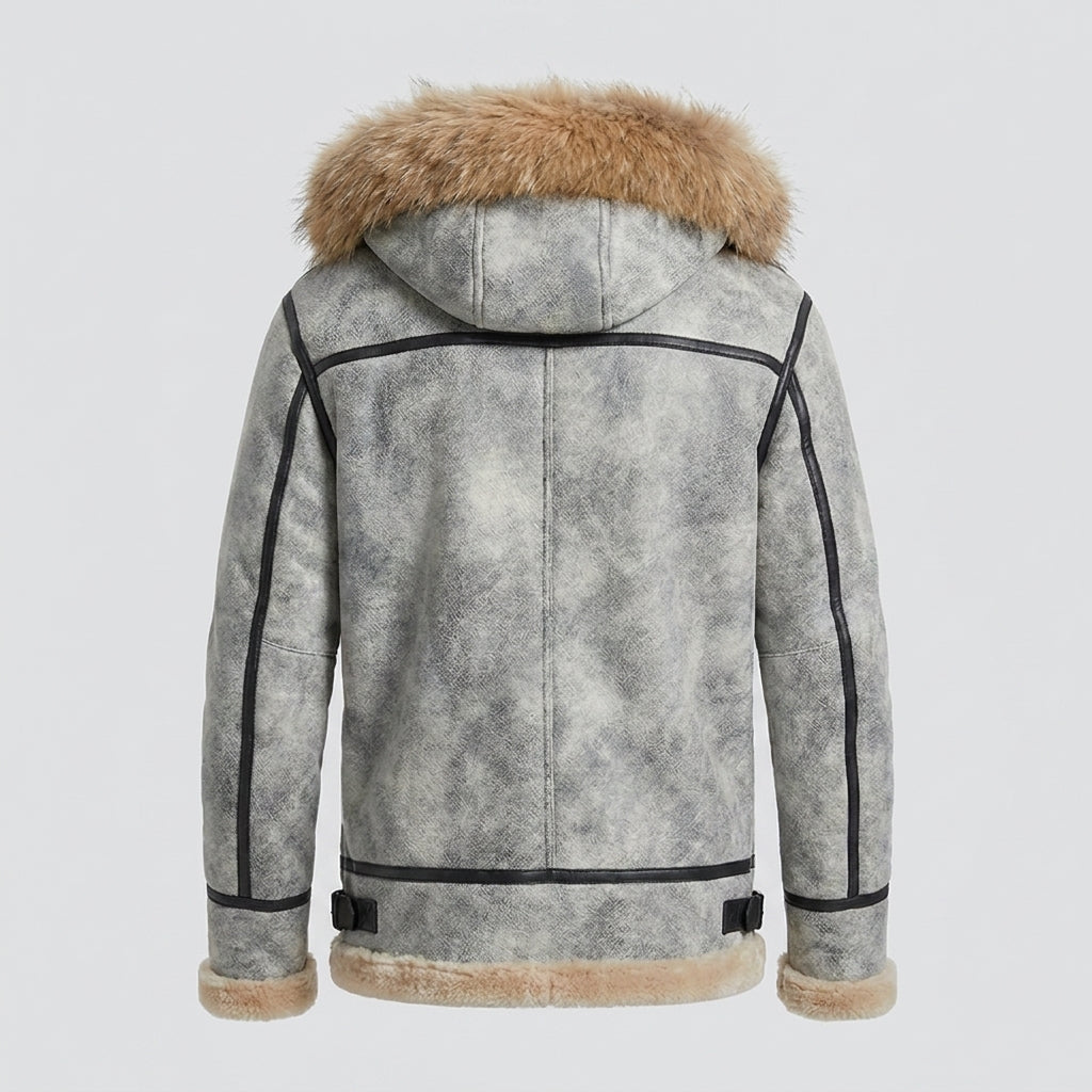 Men's B3 Bomber Sheepskin Leather Aviator Jacket