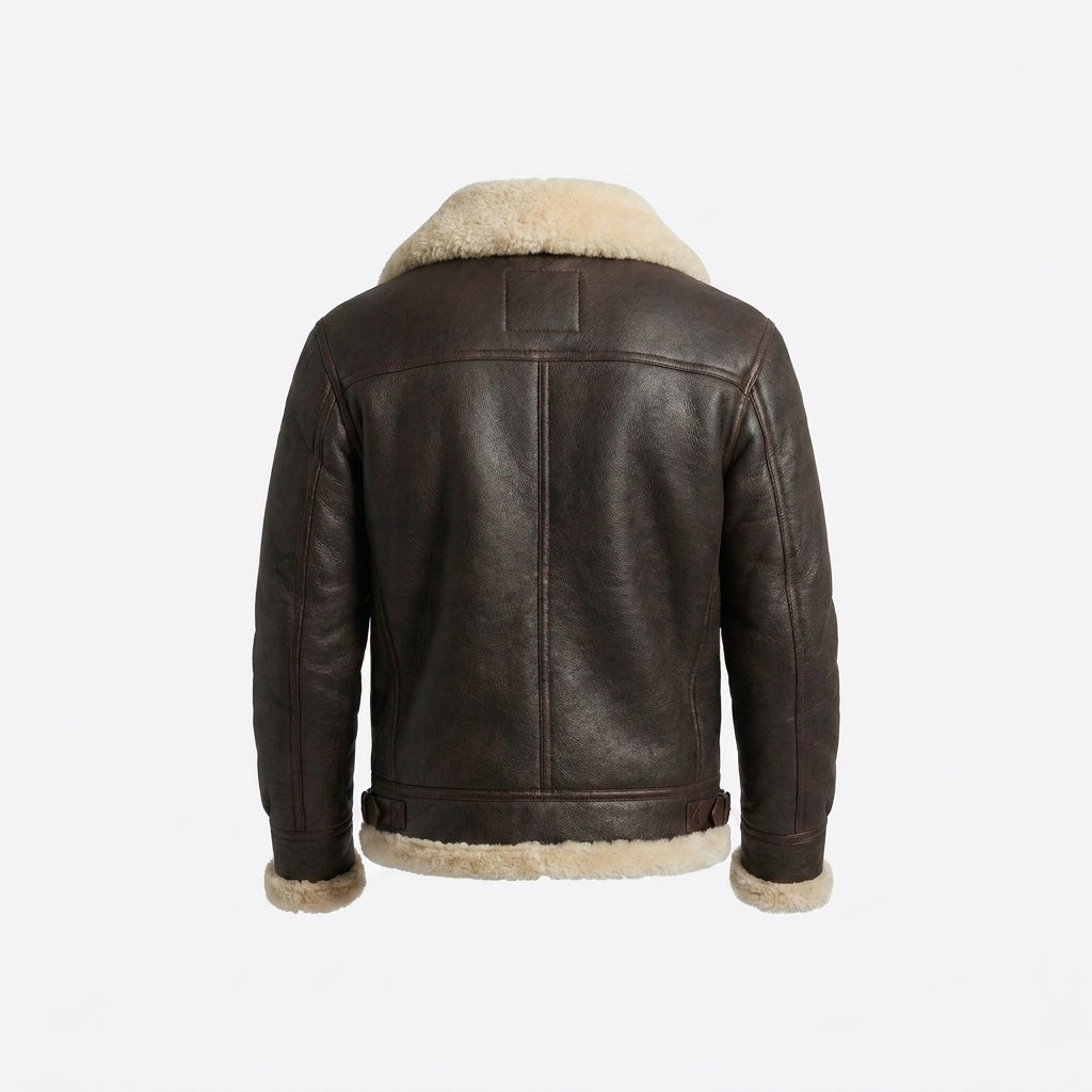 Men's Classic B3 Sheepskin Shearling Bomber Jacket