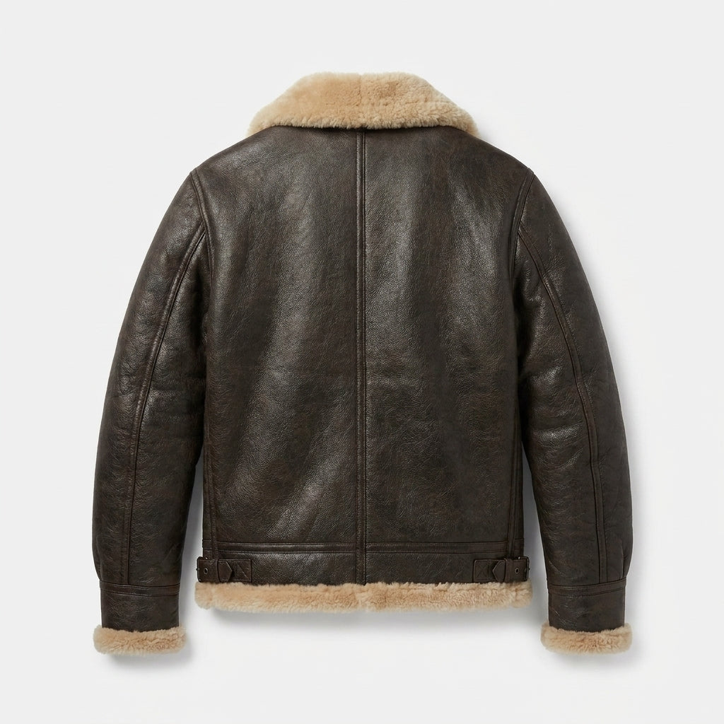 Men's Classic B3 Sheepskin Bomber Jacket – Genuine Shearling