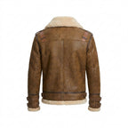 Men's Sheepskin Shearling Bomber Jacket