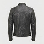 Men's Premium Lambskin Leather Moto Jacket – Slim Fit Biker Jacket