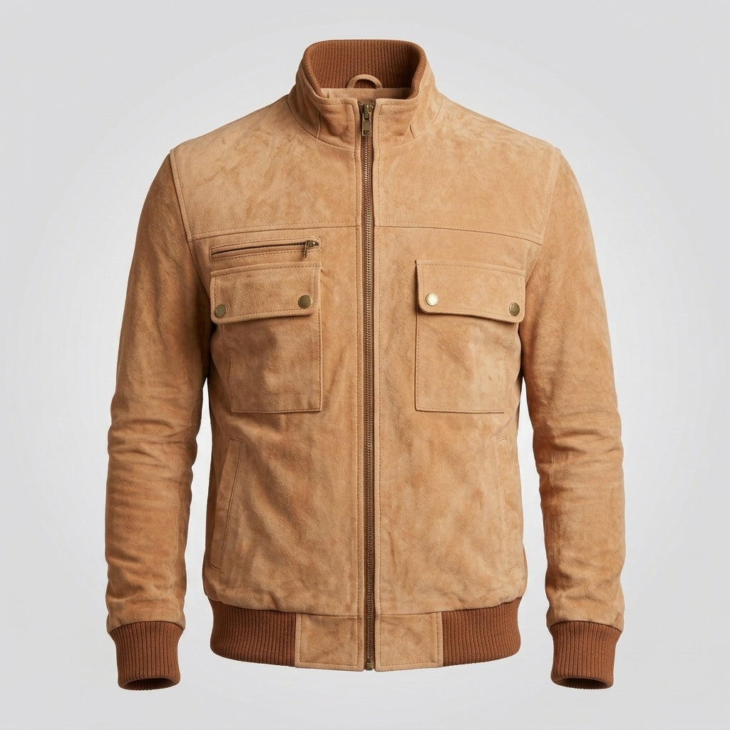 Men's Classic Leather Jacket – Timeless Motorcycle-Inspired Style