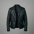 Men's Vintage Leather Jacket – Rugged Motorcycle Rider Style