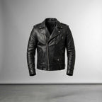 Men's Genuine Leather Moto Jacket Stylish Motorcycle Riding Jacket