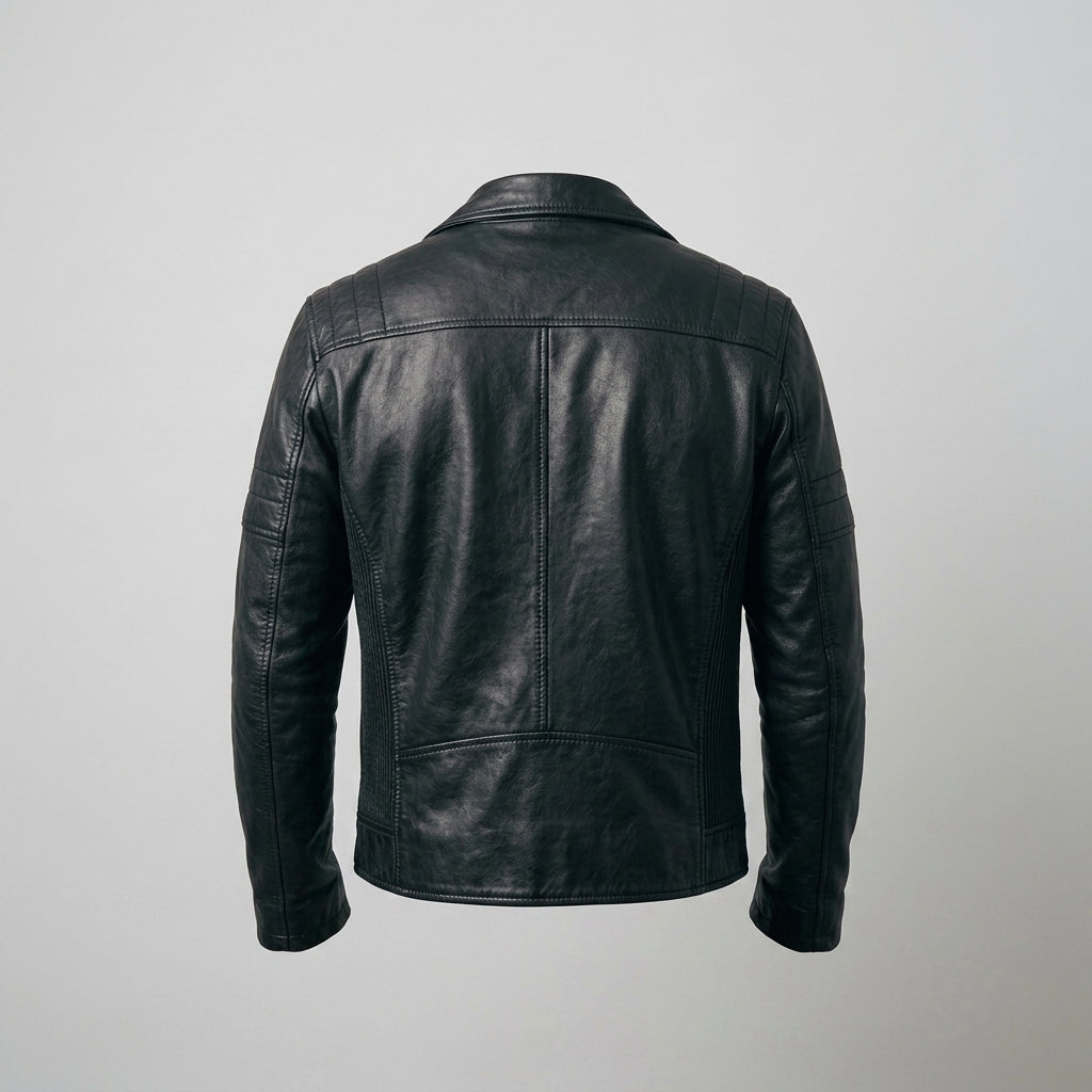 Men's Leather Bomber Jacket – Classic Aviator Flight Style Outerwear