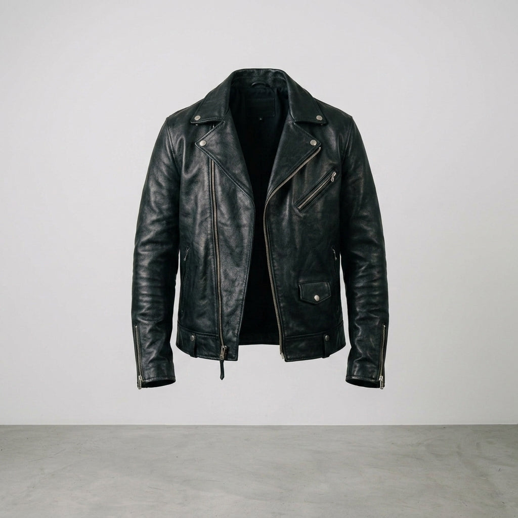 Men's Premium Lambskin Leather Jacket – Soft Luxury Casual Style