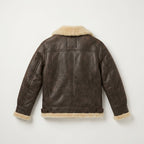 Men's Aviator Sheepskin Leather Jacket Premium Winter Flight Jacket