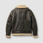 Men's Real Sheepskin Leather Jacket – Warm Shearling Winter Outerwear