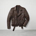 Men's Luxury Studded Leather Jacket Premium Rock & Roll Biker Jacket
