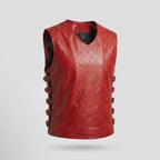 Men's Designer Leather Vest Genuine Leather Fashion Waistcoat