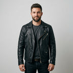Men's Leather Bomber Jacket – Classic Aviator Flight Style Outerwear