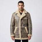 Men's Brown Sheepskin B3 Bomber Coat