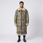 Men's Brown Sheepskin Shearling B3 Bomber Coat