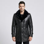 Men's Black Sheepskin Leather Jacket