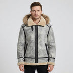 Men's B3 Bomber Sheepskin Leather Aviator Jacket