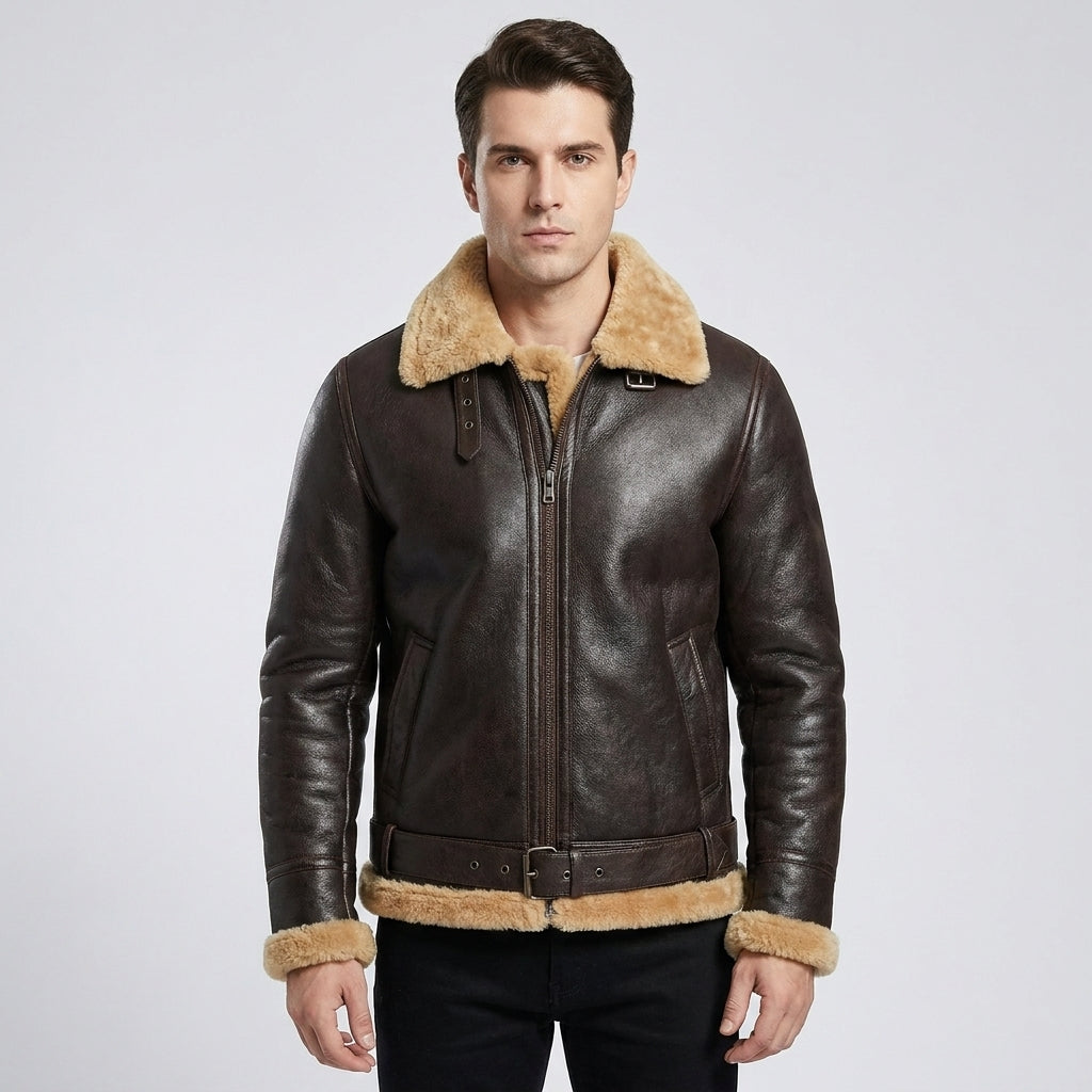 Men's Sheepskin Shearling Coat