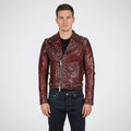 Men's Genuine Leather Biker Jacket – Classic Motorcycle Riding Jacket