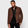 Men's Urban Rider Leather Jacket – Stylish Motorcycle Biker Outerwear
