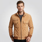 Men's Classic Leather Jacket – Timeless Motorcycle-Inspired Style