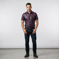 Men's Leather Shacket Premium Casual Leather Shirt Jacket