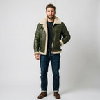 Men's B-3 Sheepskin Leather Jacket – Vintage RAF Aviator Flight Jacket