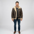 Men's Real Sheepskin Leather Jacket – Warm Shearling Winter Outerwear