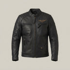 Men's Black Leather Biker Jacket