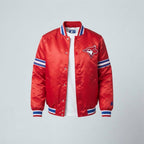 Red Satin Varsity Jacket – Men's Bird Patch Baseball Jacket
