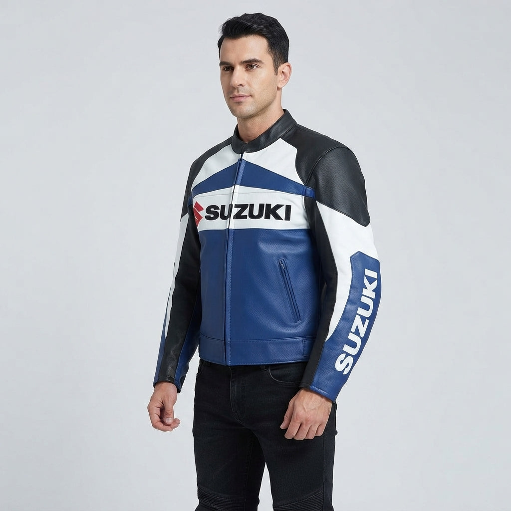 Men's Suzuki Racing Leather Jacket