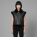 Women's Plush Shearling Leather Vest