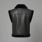 Women's Plush Shearling Leather Vest