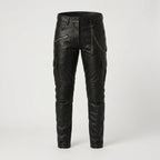 Men's Slim Fit Leather Pants Premium Genuine Leather Jeans