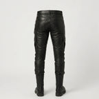Men's Slim Fit Leather Pants Premium Genuine Leather Jeans