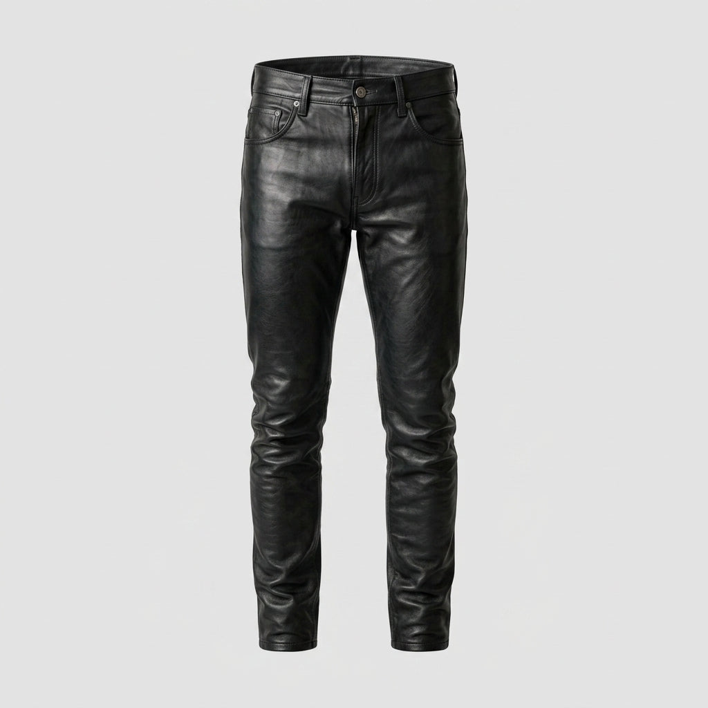 Men's Designer Leather Pants Premium Fashion Leather Trousers